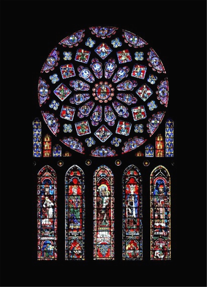 シャルトル大聖堂・バラ窓