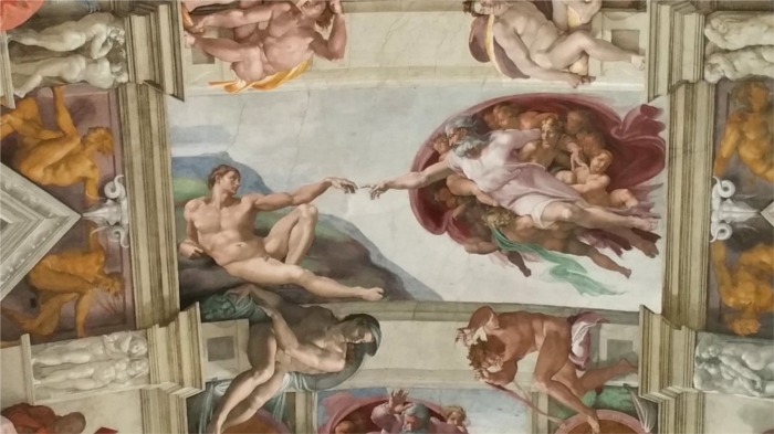 美術検定【ルネサンス】ミケランジェロ「アダムの創造」